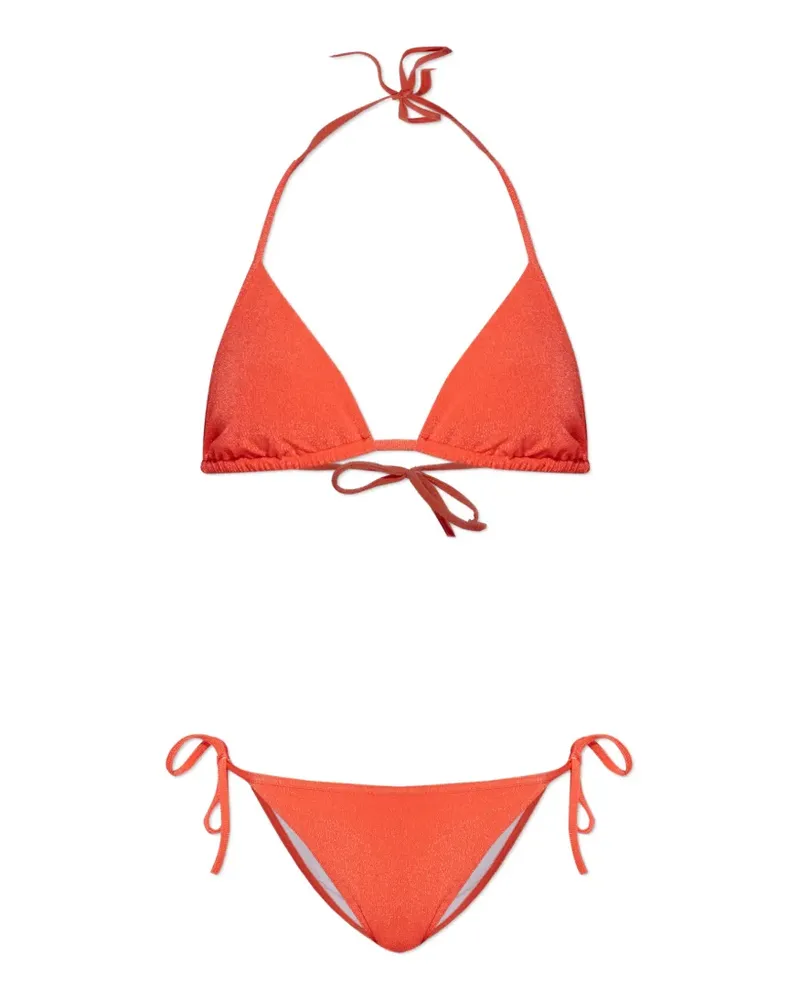 Balmain tie-side bikini - Orange Orange