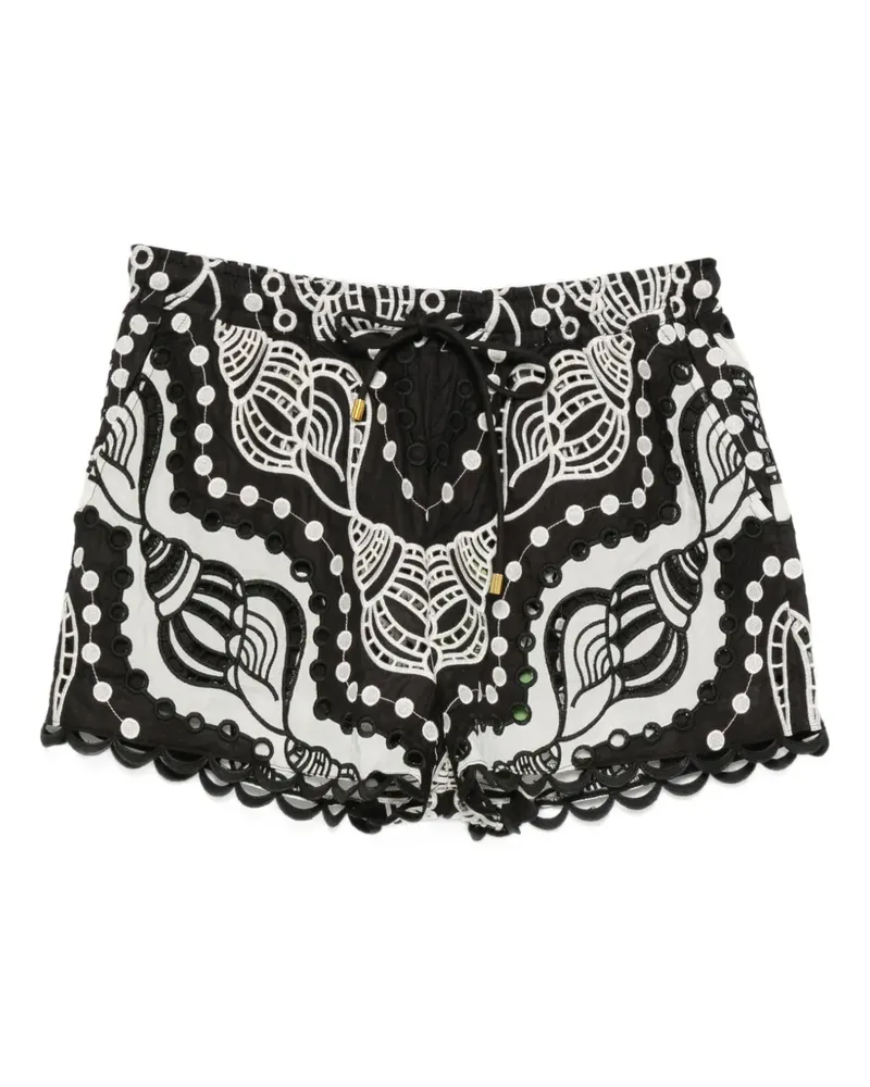 FARM Rio Shorts mit Muschel-Print - Schwarz Schwarz