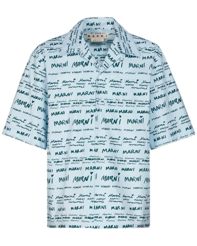 Marni Mega  Bowlinghemd - Blau Blau