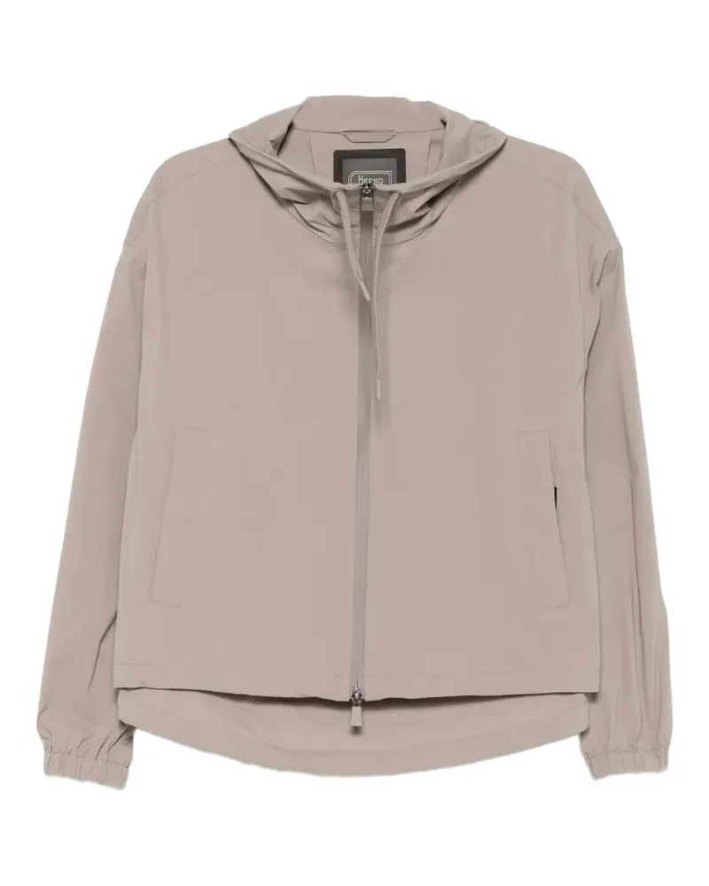 Herno drawstring hooded jacket - Braun Braun