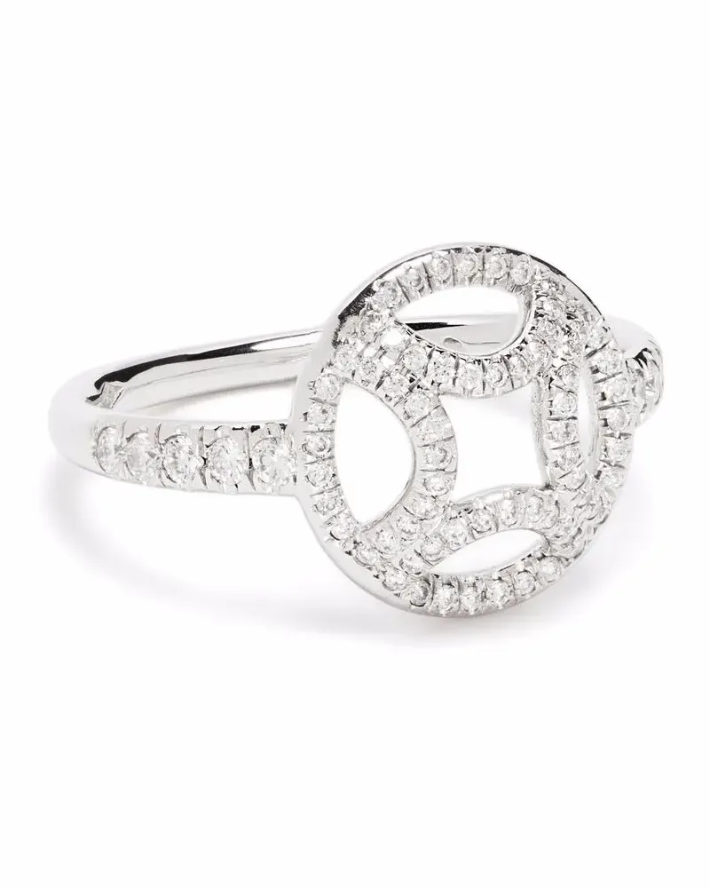 Loyal.e Paris Perpétuel.le Ring aus 18kt recyceltem Weißgold mit Diamant - Silber Silber