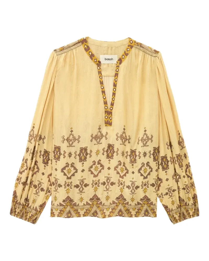 ba&sh Zato Bluse - Gelb Gelb