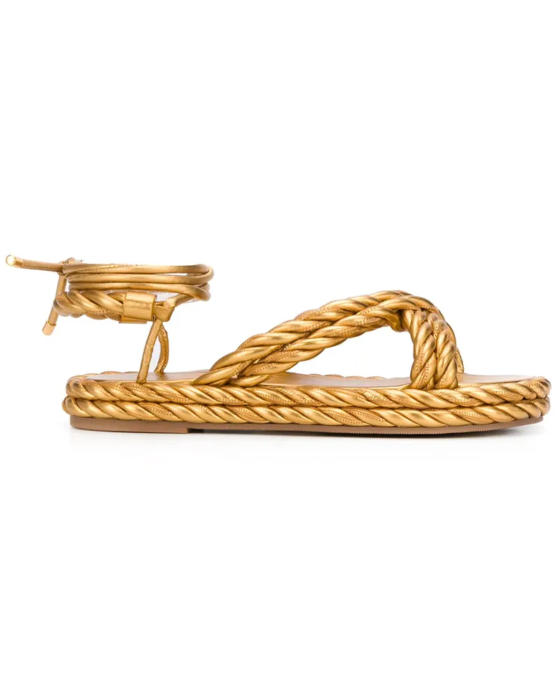 Valentino Garavani The Rope' Sandalen - Gold Gold