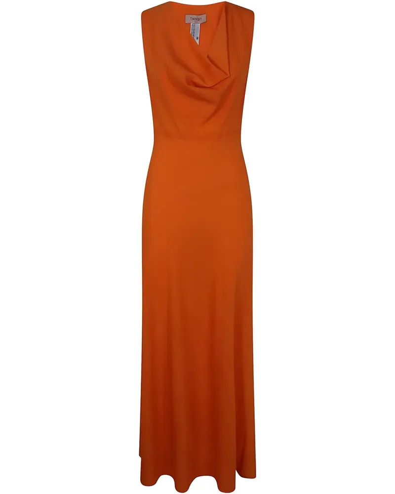 Twin-Set Gewebtes Kleid - Orange Orange