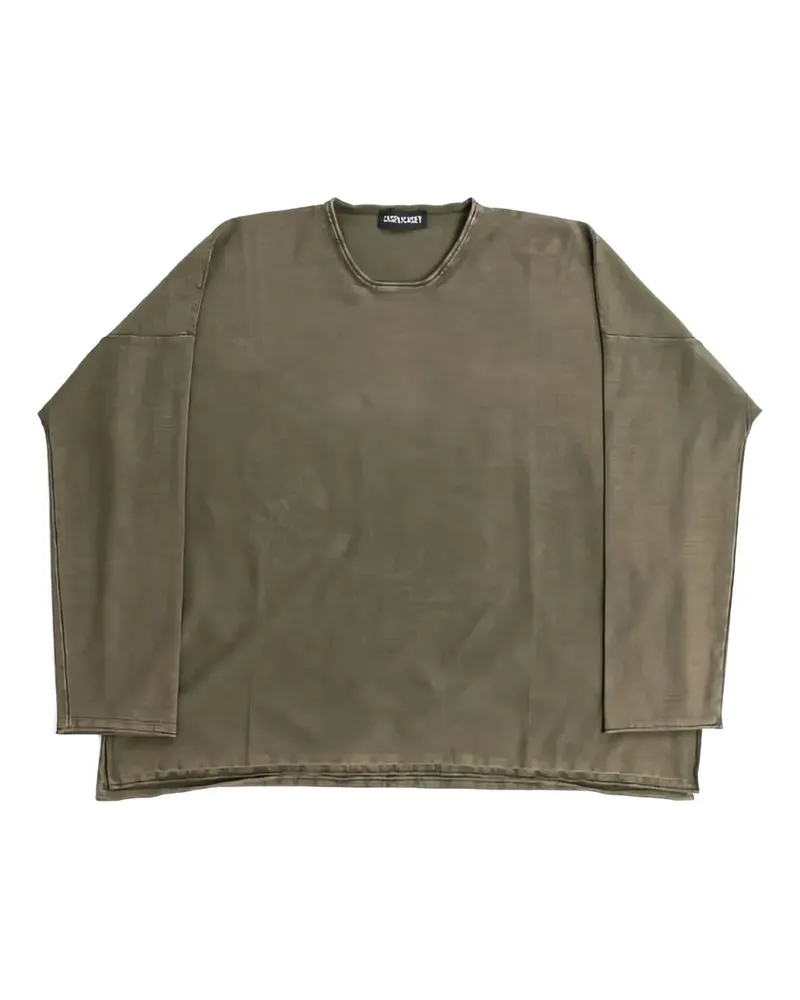 Casey Casey T-Shirt mit offenem Saum - Grau Grau