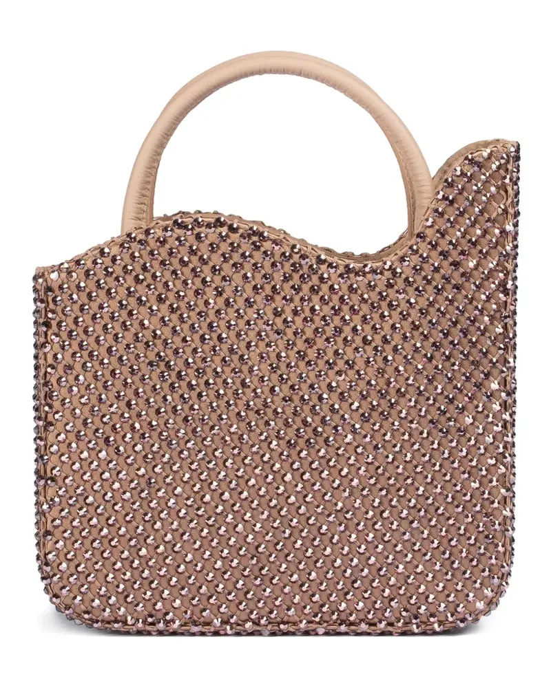 Le Silla Tote Bag mit Strass - Nude Nude