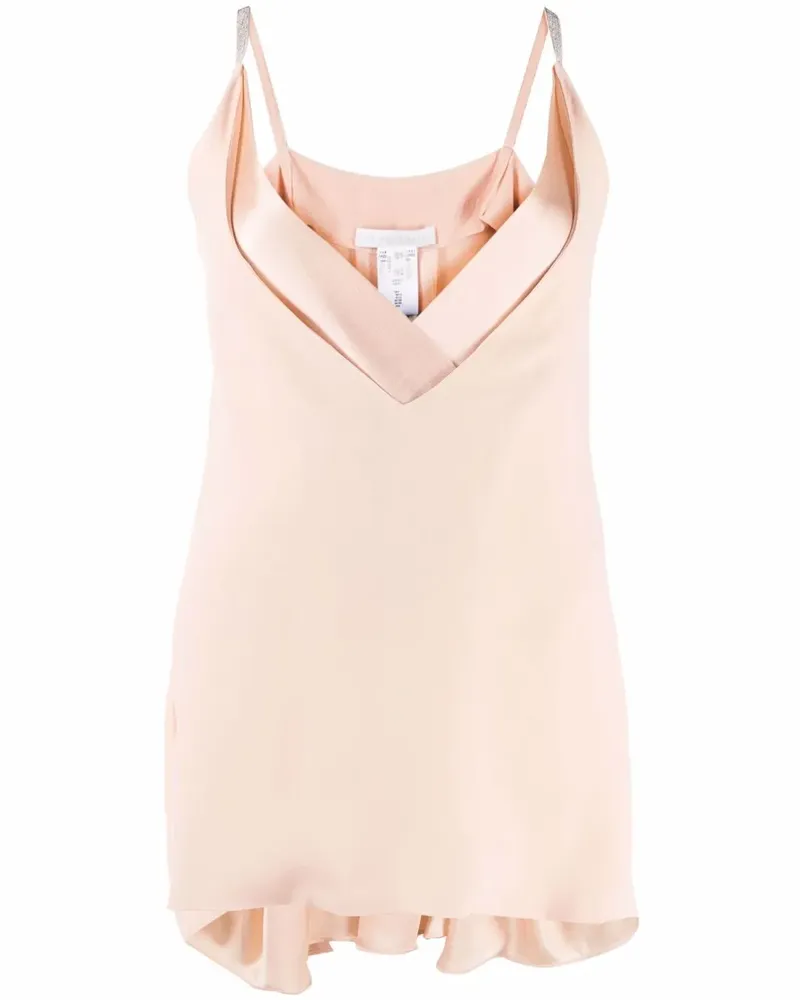 Fabiana Filippi Top mit Metallic-Trägern - Rosa Rosa