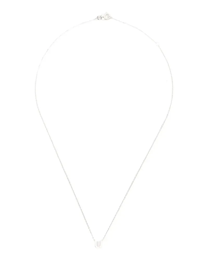 Le Gramme alphabet necklace - Silber Silber