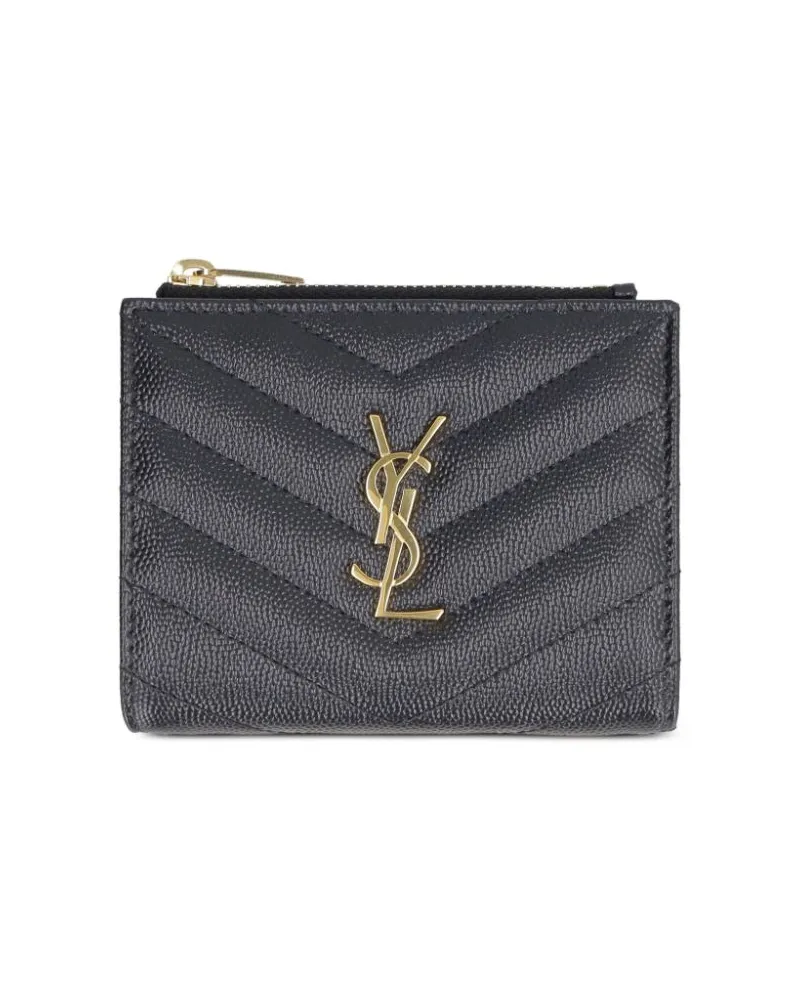 Saint Laurent Cassandre Matelassé-Portemonnaie - Schwarz Schwarz