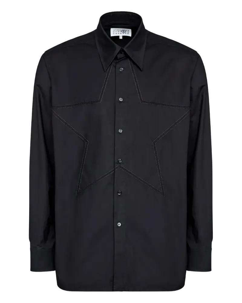 Maison Margiela Klassisches Hemd - Schwarz Schwarz