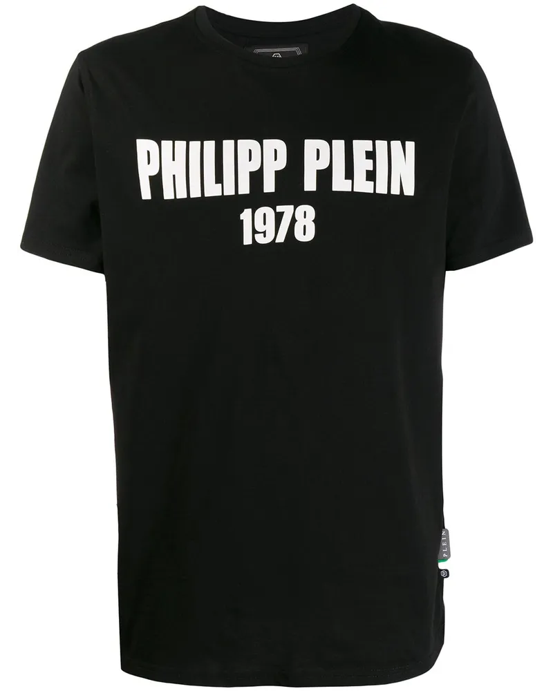 Philipp Plein T-Shirt mit Logo-Print - Schwarz Schwarz