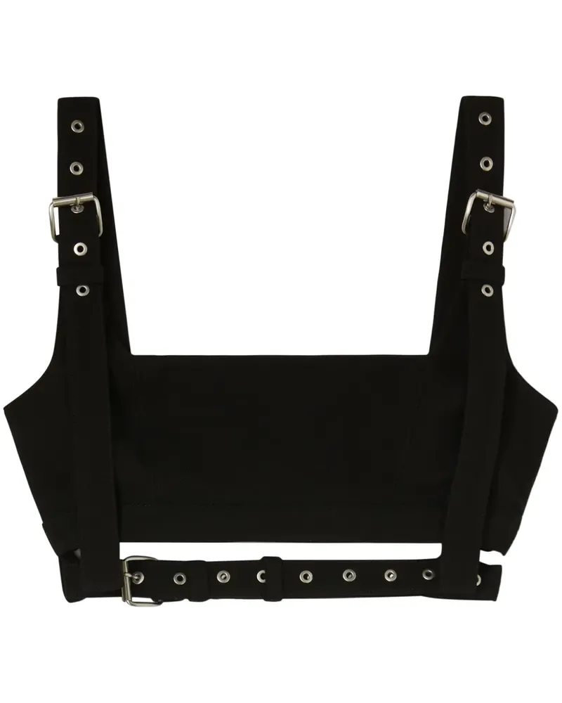 AMBUSH Cropped-Top mit Gürtel - Schwarz Schwarz