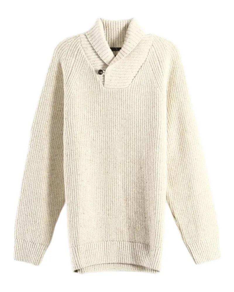 Barbour Fleck Pullover mit Schalkragen - Nude Nude