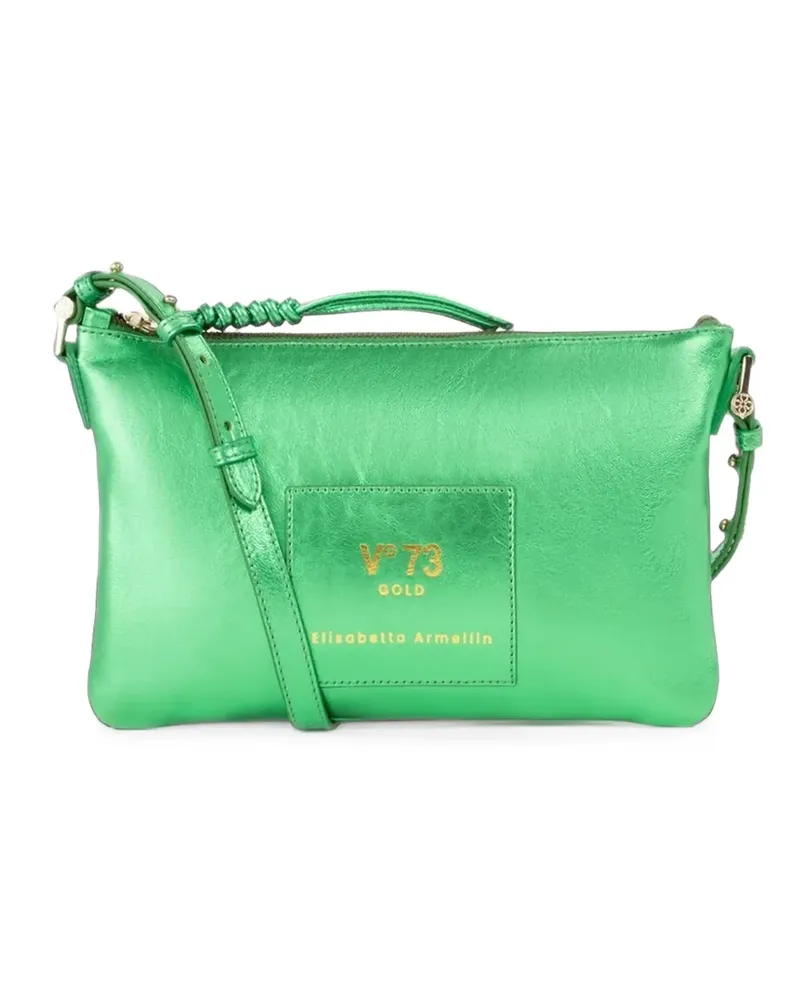 V°73 Schultertasche im Metallic-Look - Grün Grün