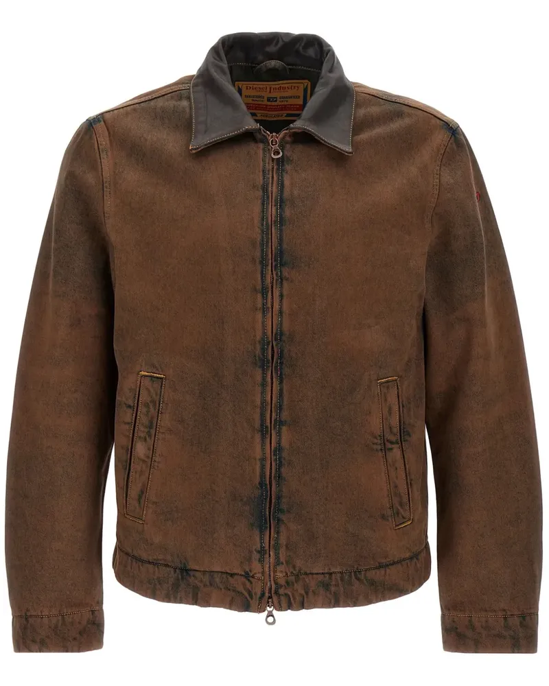 Diesel D-Rohe Jacke - Braun Braun