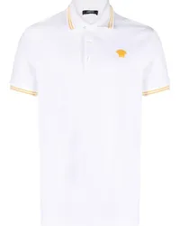 Versace Poloshirt mit Medusa Weiß