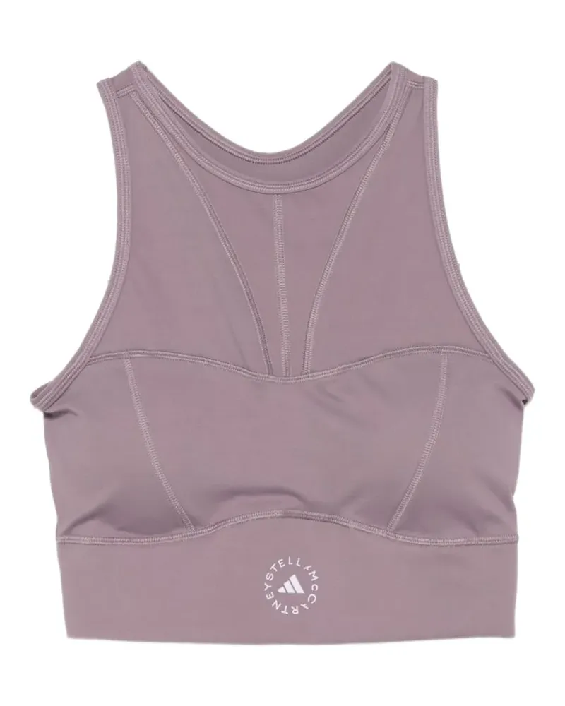 adidas Training logo-print crop top - Violett Violett