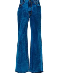 Vivienne Westwood Straight-Leg-Jeans mit Logo-Patch Blau