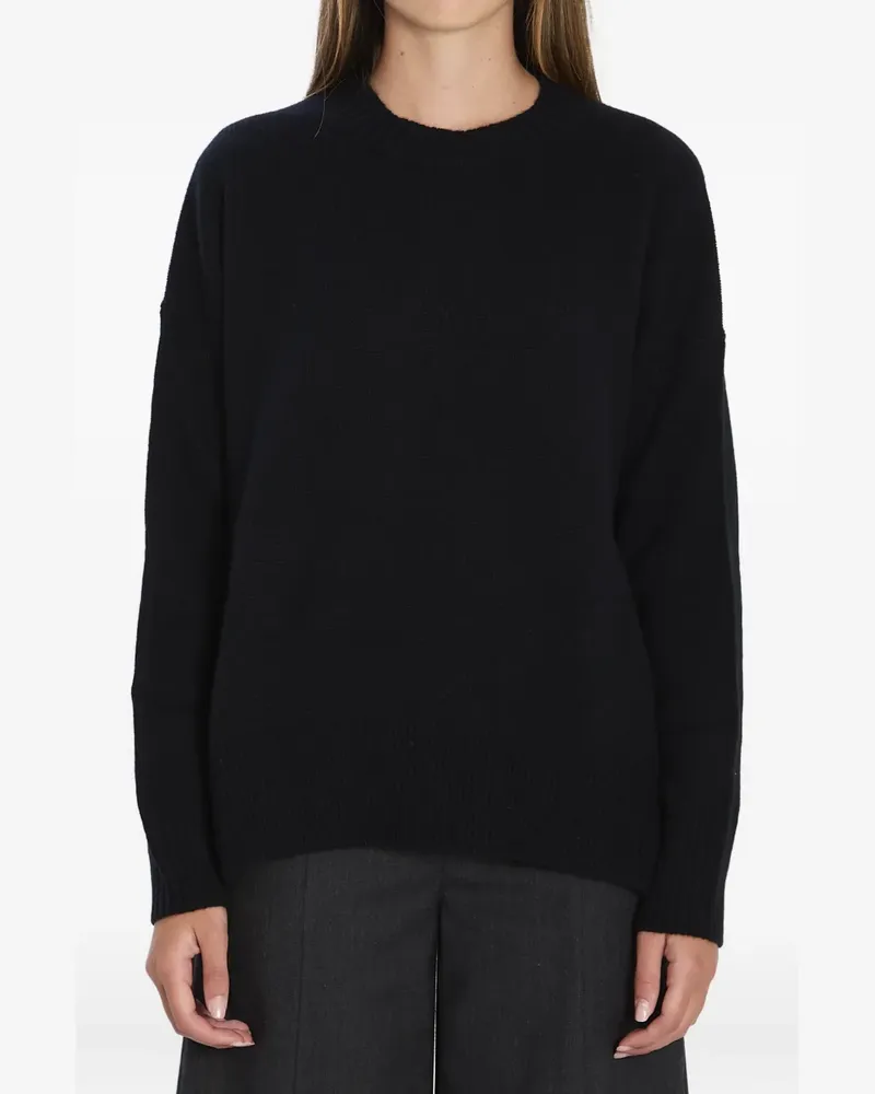ALLUDE Gerippter Kaschmirpullover - Schwarz Schwarz
