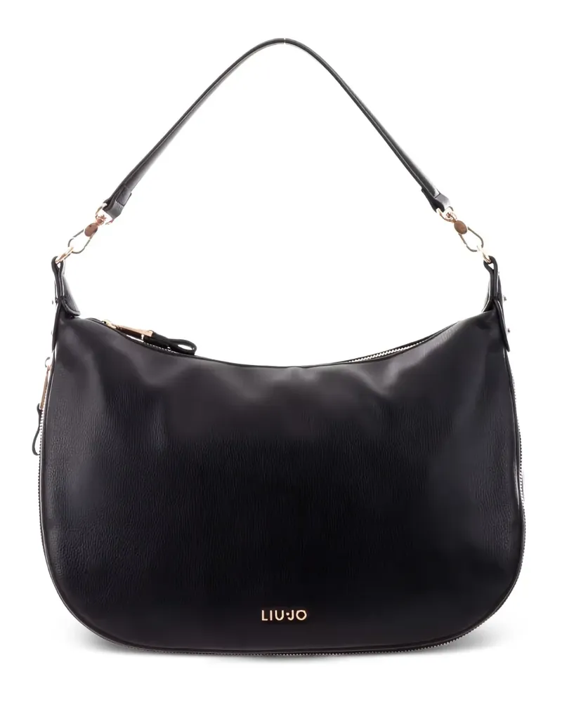 Liu Jo Mittelgroße Schultertasche mit Reißverschluss - Schwarz Schwarz