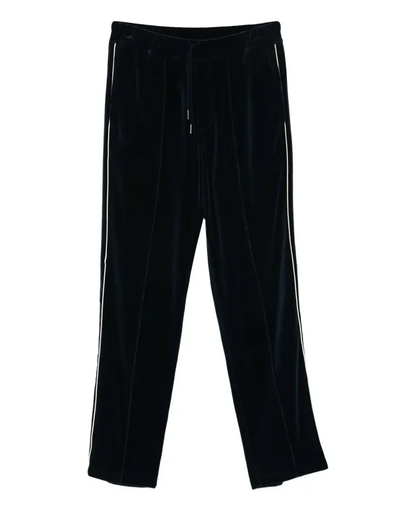 Tom Ford Jogginghose aus Velours mit Paspeln - Blau Blau