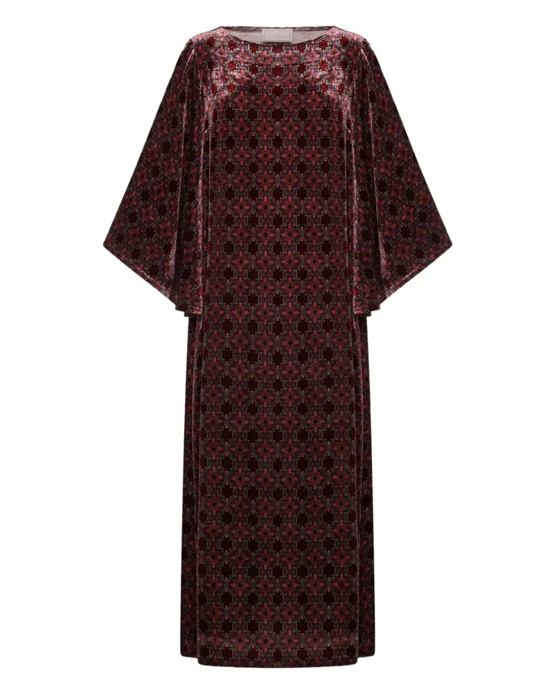 Pierre-Louis Mascia Maxikleid mit geometrischem Muster - Rot Rot