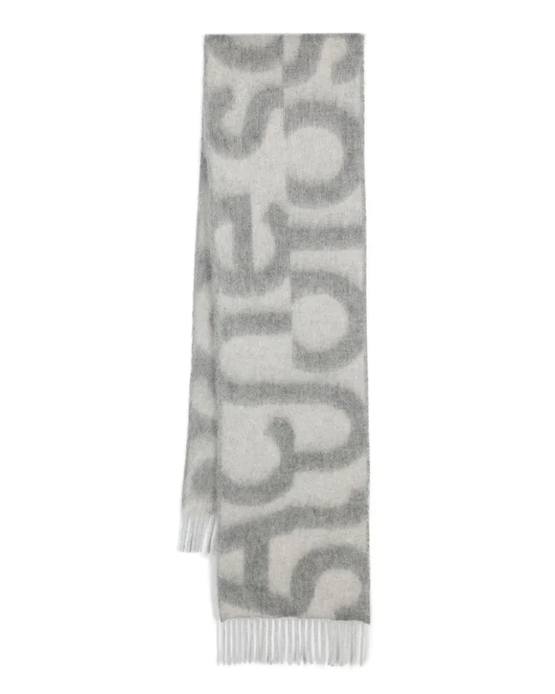 Acne Studios Schal mit gebürstetem Effekt - Grau Grau