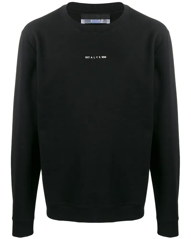 1017 ALYX 9SM Sweatshirt mit Logo-Print - Schwarz Schwarz