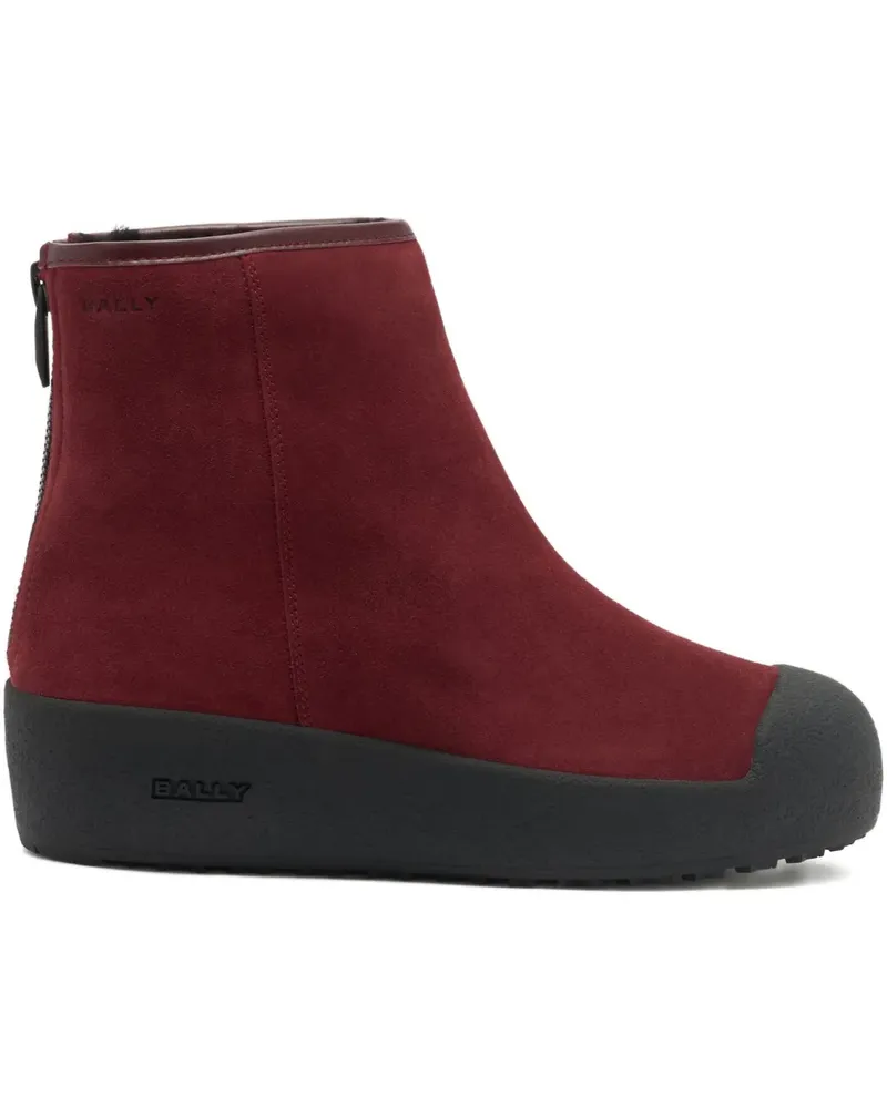 Bally Stiefel mit Reißverschluss - Rot Rot