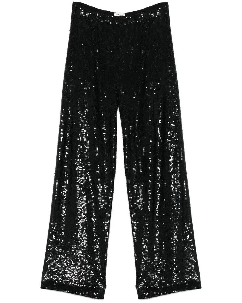 P.A.R.O.S.H. P.A.R.O H. Gong Hose mit geradem Bein - Schwarz Schwarz