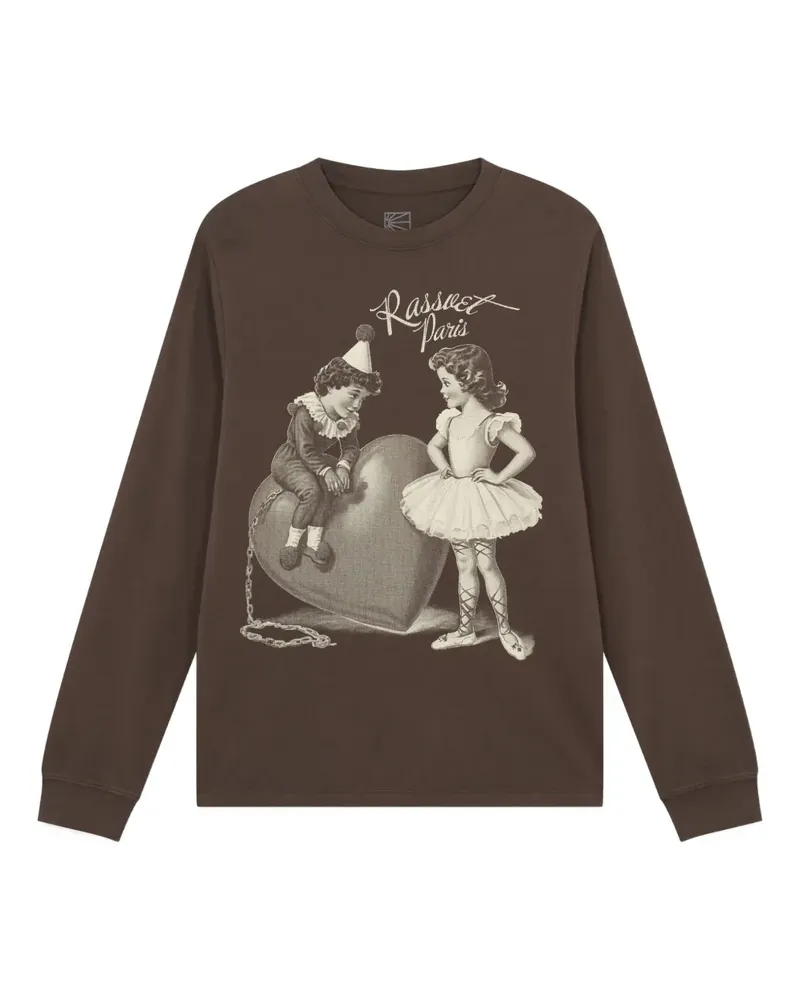 PACCBET RASSVET Sweatshirt mit grafischem Print - Braun Braun