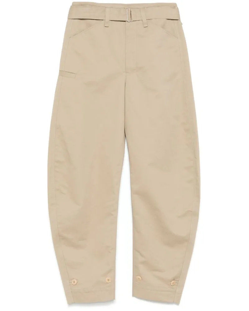 Christophe Lemaire Tapered-Hose mit Gürtel - Nude Nude