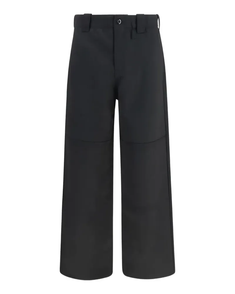 Kenzo Double-Knee Hose mit geradem Bein - Schwarz Schwarz