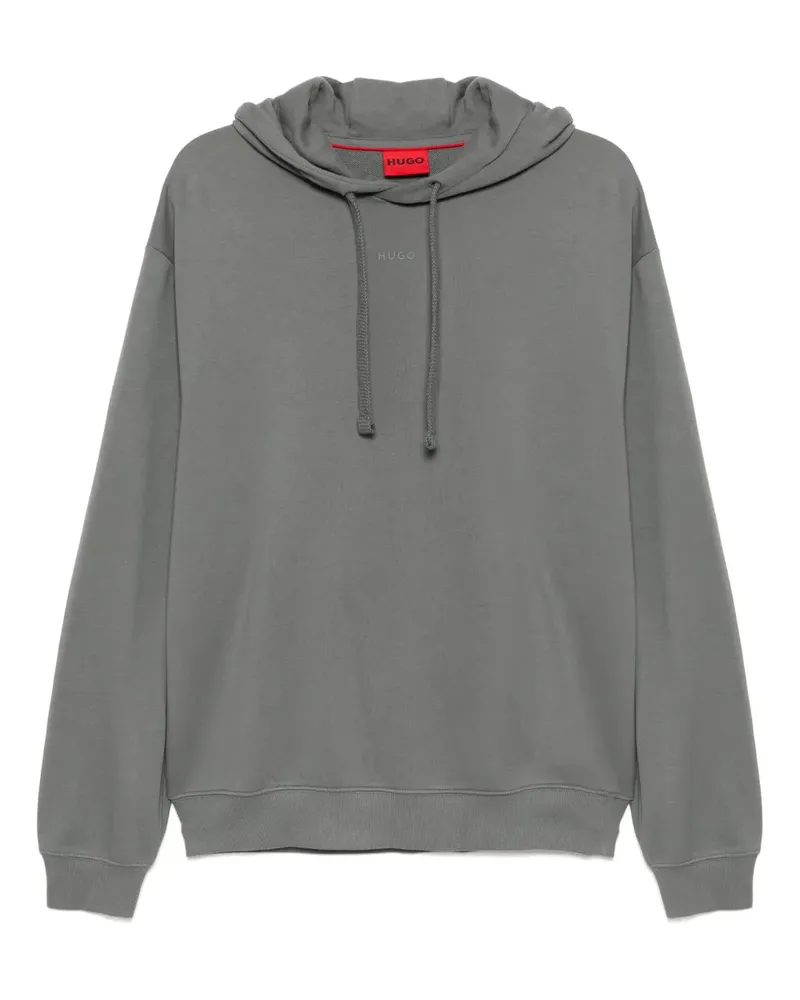 HUGO BOSS Hoodie mit Logo-Print - Grau Grau