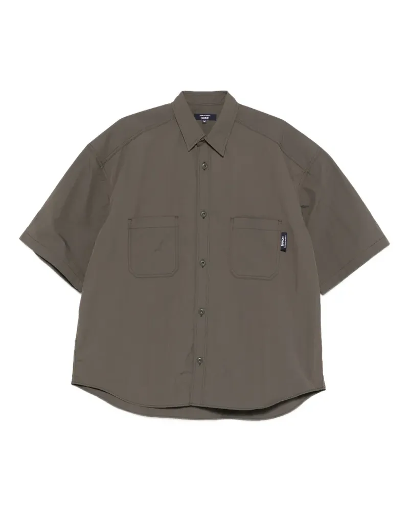 Comme des Garçons logo-patch short-sleeve shirt - Grün Grün