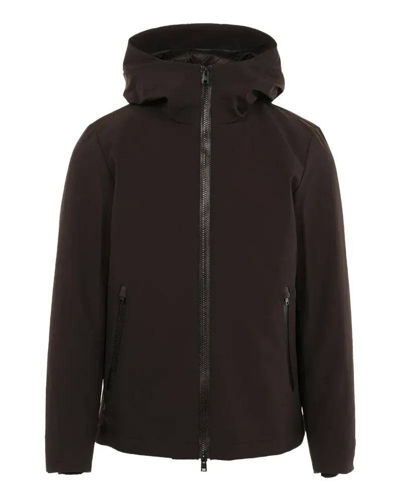 Woolrich Kapuzenjacke mit Reißverschluss - Braun Braun