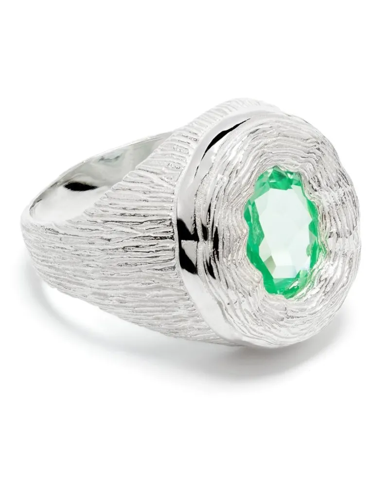 BLEUE BURNHAM Mirror Ring mit Saphir Silber