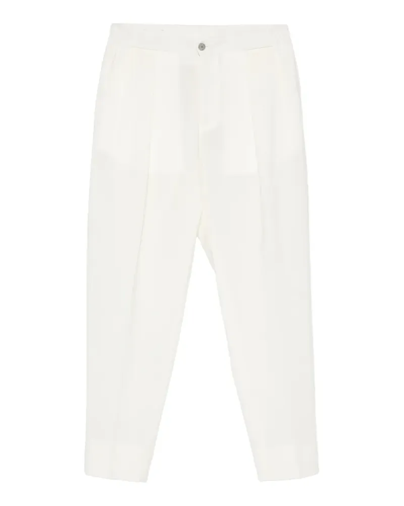 Briglia 1949 Portobello pleated trousers - Weiß Weiß