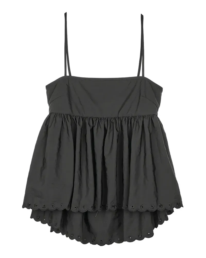 Cecilie Bahnsen CBselena top - Schwarz Schwarz