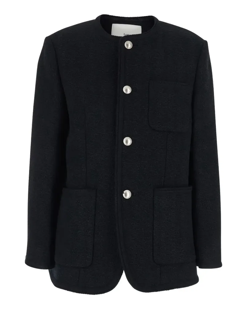 Dunst Jacke mit Vordertasche - Schwarz Schwarz