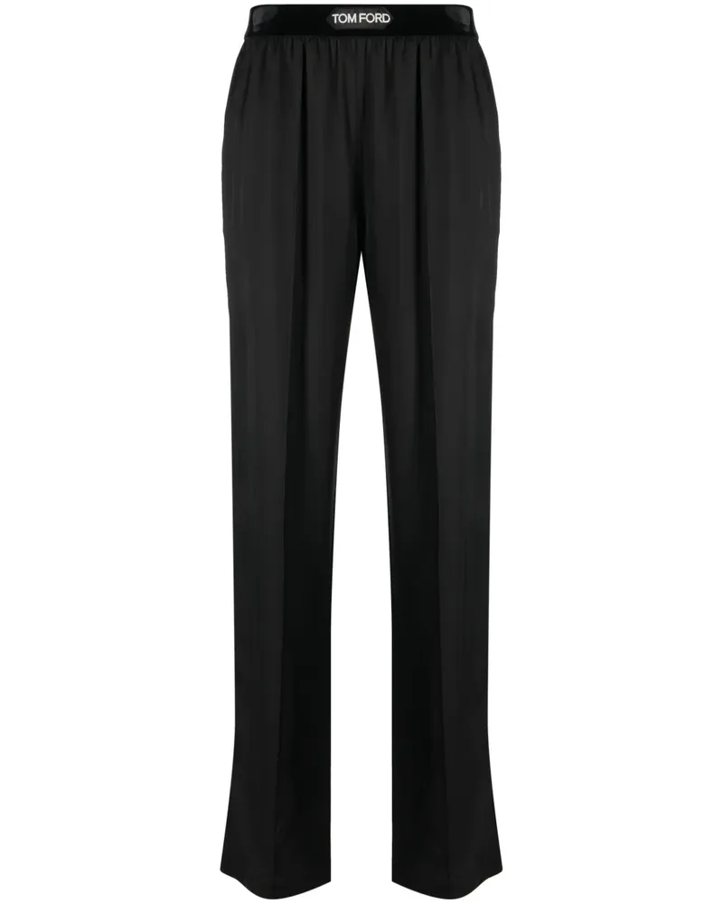 Tom Ford Hose mit Logo-Bund - Schwarz Schwarz