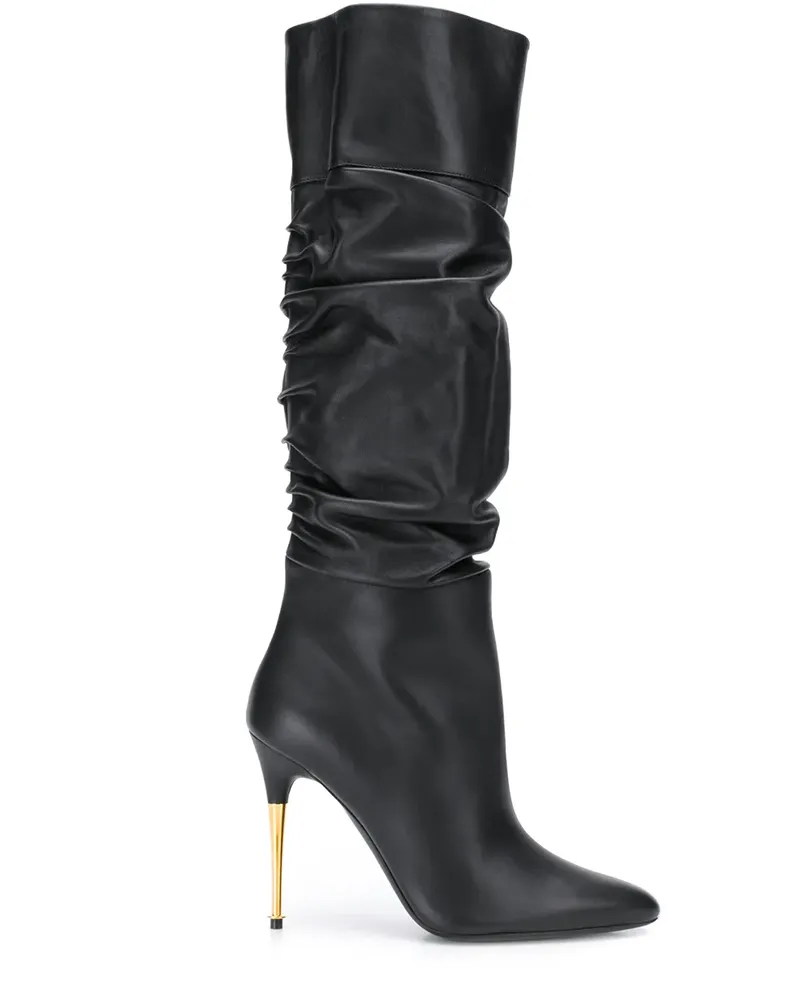 Tom Ford Geschoppte Stiefel - Schwarz Schwarz