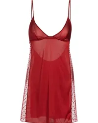 Kiki De Montparnasse Merci Camisole-Seidenkleid Rot