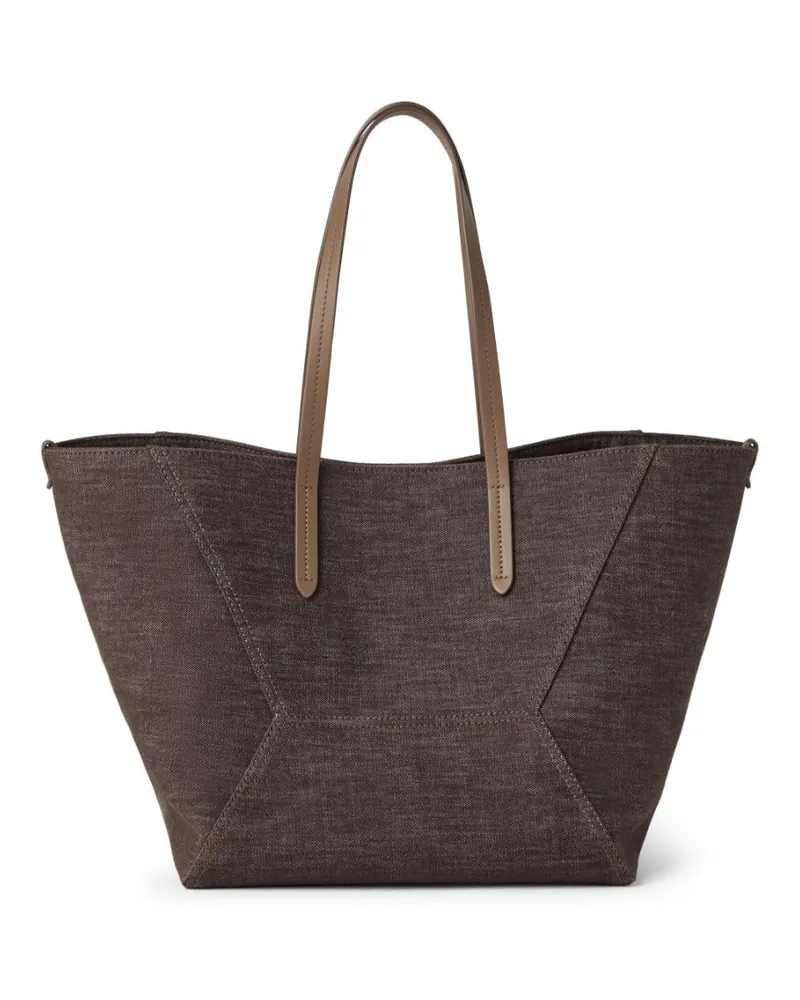 Brunello Cucinelli BC Duo Schultertasche - Braun Braun