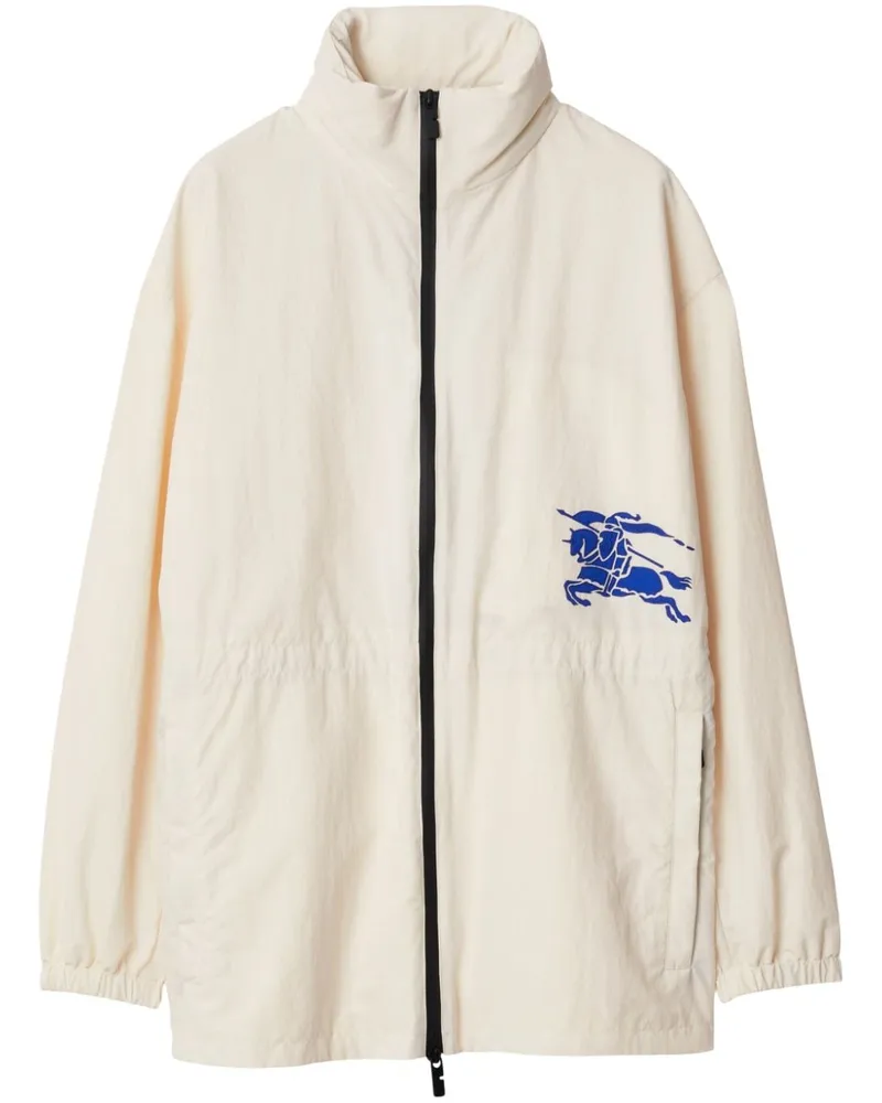 Burberry Kapuzenjacke mit Ritteremblem - Nude Nude