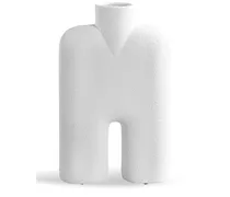 Hohe Cobra Vase - Weiß