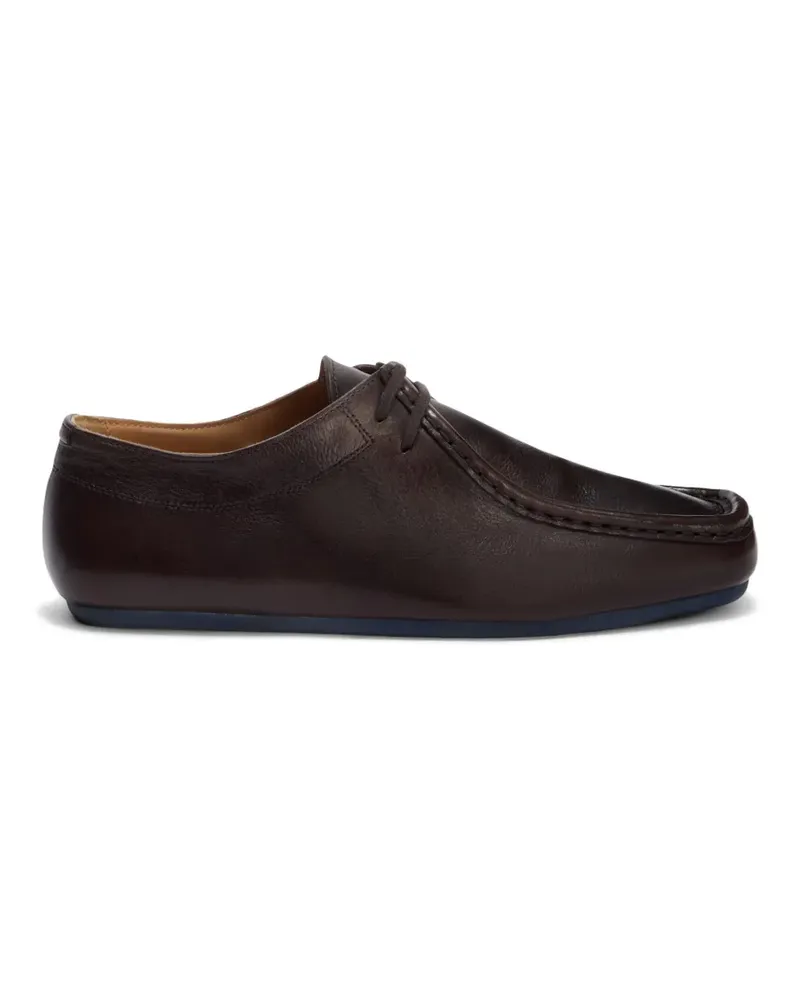 Jil Sander Hood Derby-Schuhe - Braun Braun