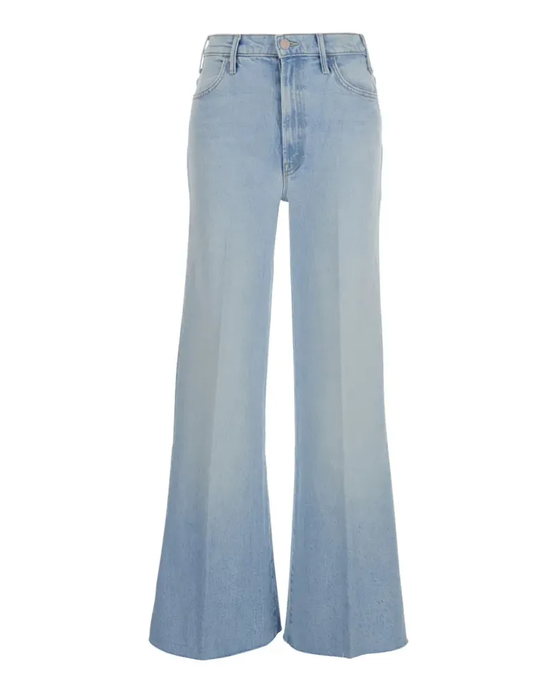 Mother Jeans mit aufgesetzter Tasche - Blau Blau