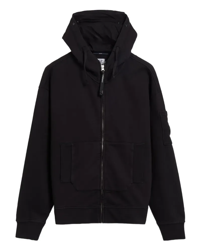 C.P. Company Hoodie mit Reißverschluss - Schwarz Schwarz