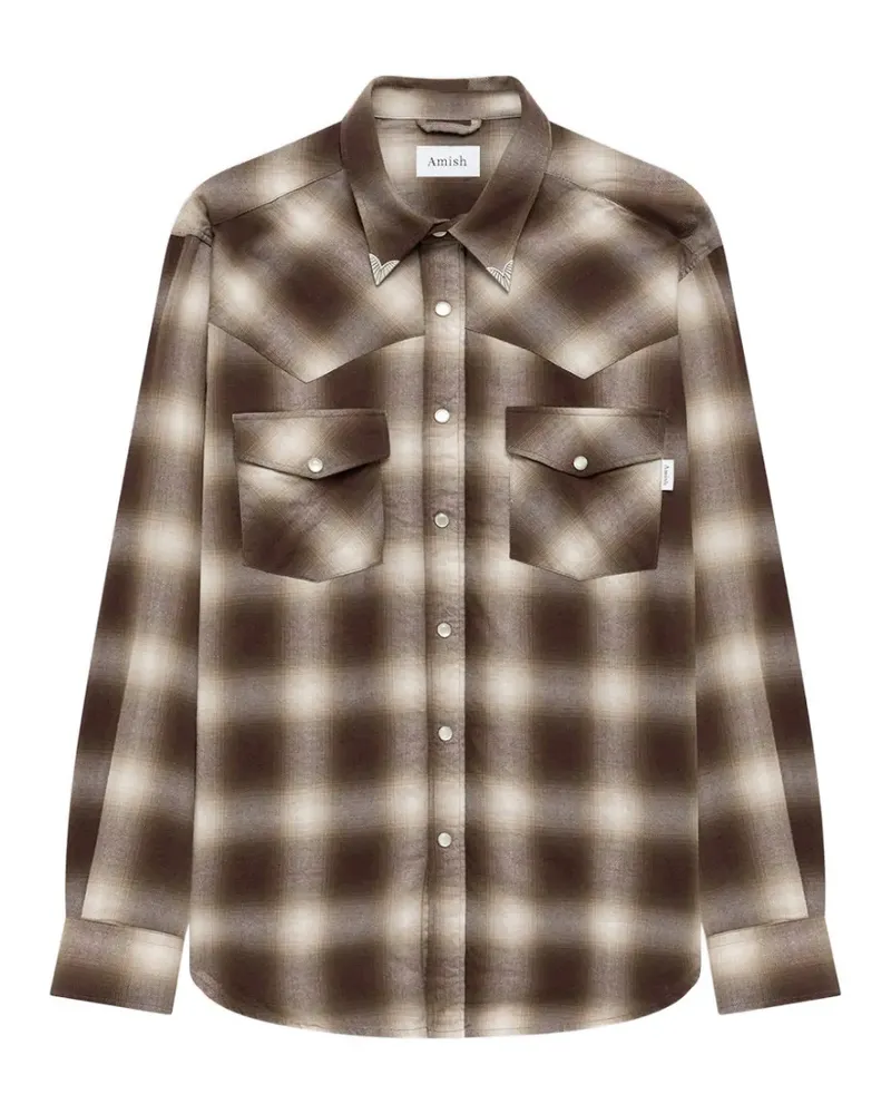 Amish check-pattern Texaco shirt - Braun Braun